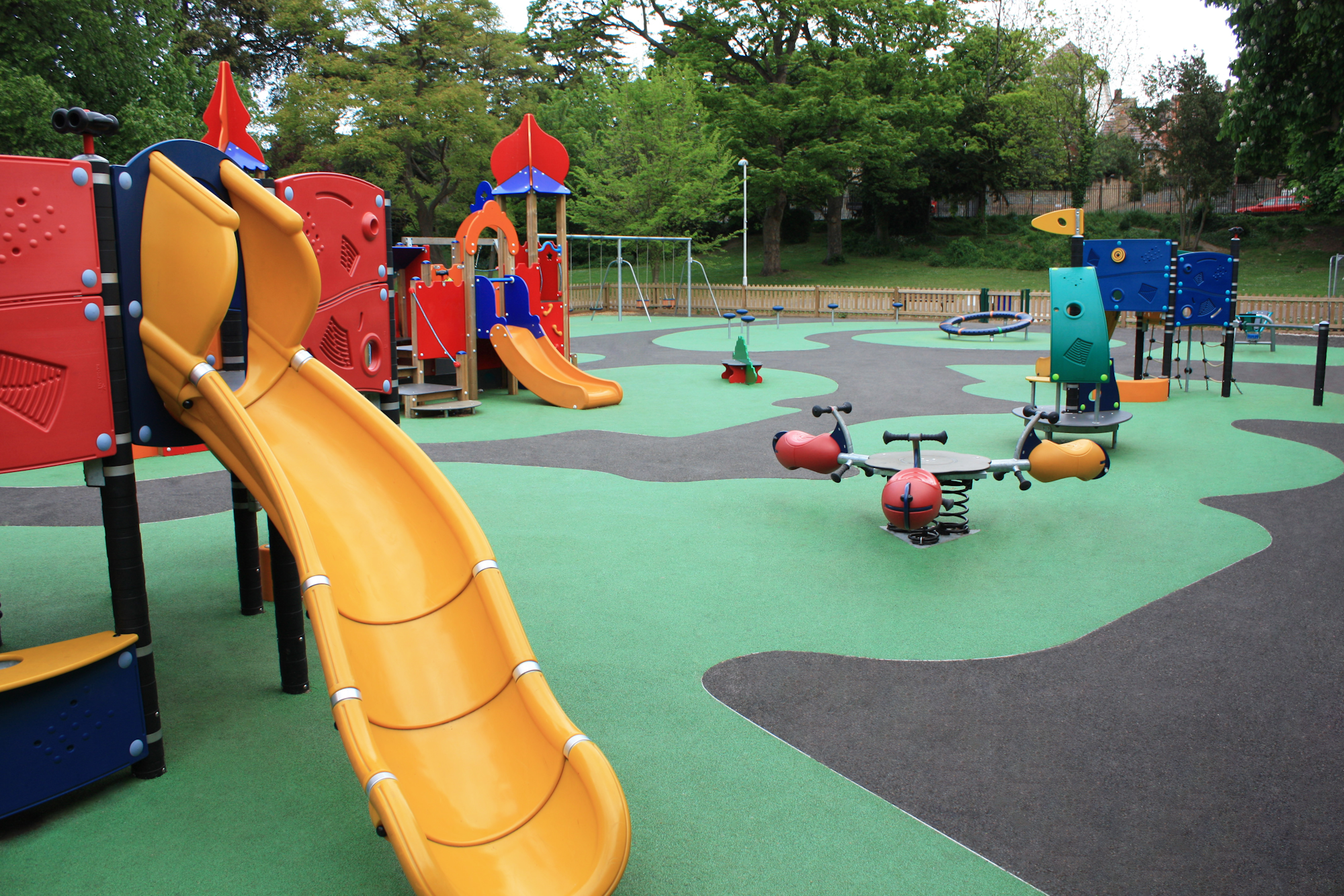 metal edging play area